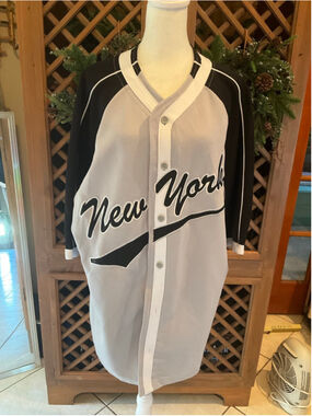 Vintage New York Baseball PJ Mark Jersey XL
